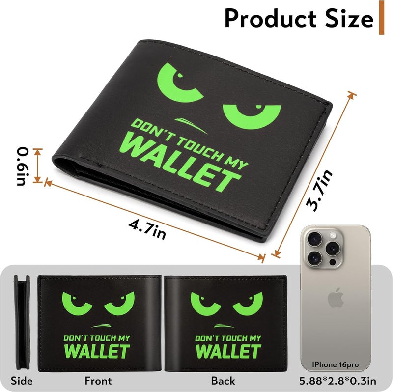 Fonwill Teen Boys Wallet, Birthday Gift for 5 6 7 8 9 10 11 12 Year Old Boys, Cool Bifold Rfid Blocking Leather Wallet With Coin Pocket ID Window, Christmas Birthday Gift for Boy Girls Teen 3-14 Ages - Image 5
